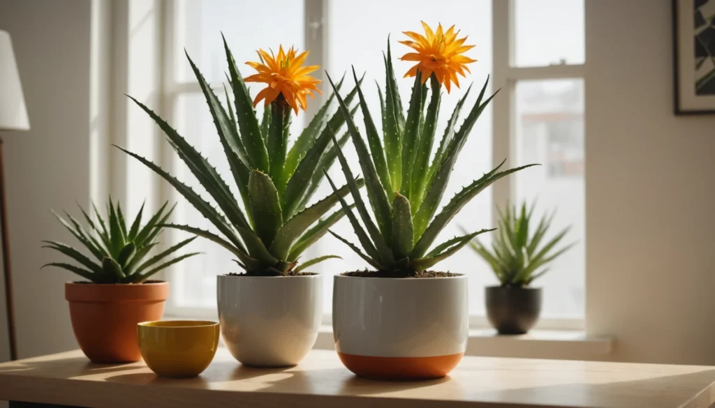 aloe vera en fleurs