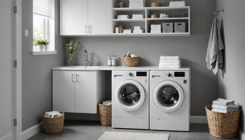 lave linge salle de bain