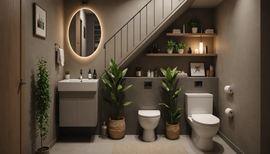 photo wc sous escalier