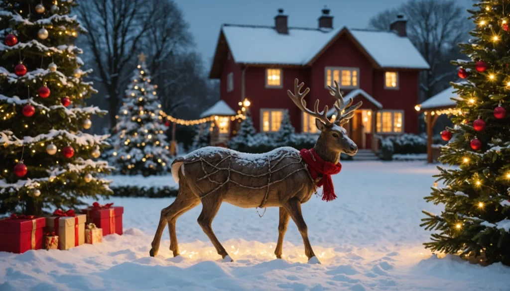 Sublimez votre jardin avec des décorations extérieures éblouissantes pour Noël